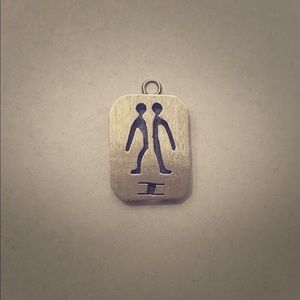 Gemini Zodiac 925 sterling silver charm